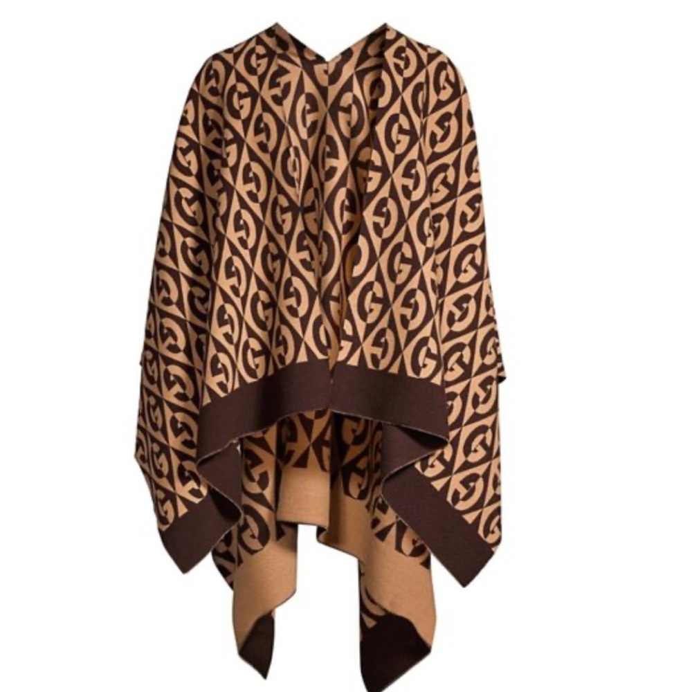 Gucci Unisex GG Rhombus Poncho - Picture 3 of 4